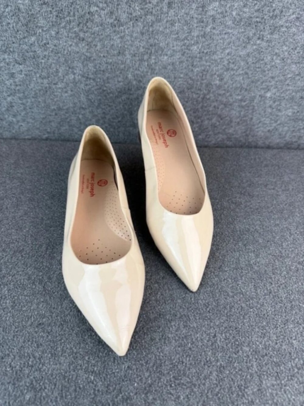 Marc Joseph Patent Leather Pointed Toe Made in Brazil Ballet Flats Size 7.5